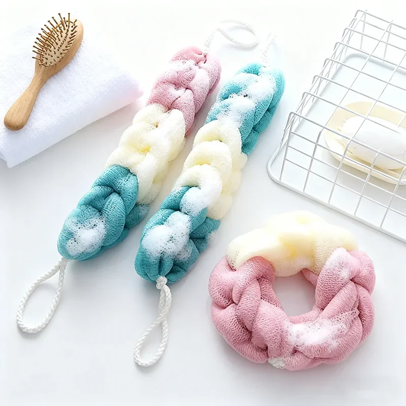 Vibrant Exfoliating Mesh Foam Bath Strips & Sponges