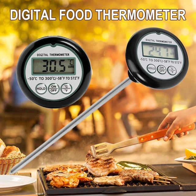 Digital Food Thermometer Kitchen BBQ Cooking Meat/Milk Probe