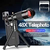 48X Monocular Telescope With Mobile Phone Metal Clip Double Focus Remote Photography Outdoor HD External Camera 1