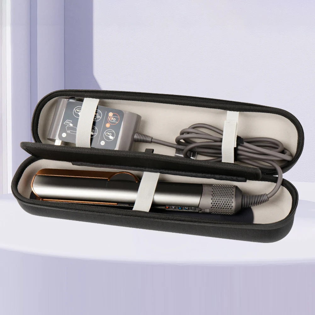 EVA Hard Carrying Case Anti-Scratch Hard Storage Case Dust-Proof Travel Carrying Bag for Dyson Airstrait HT01 Hair Straightener