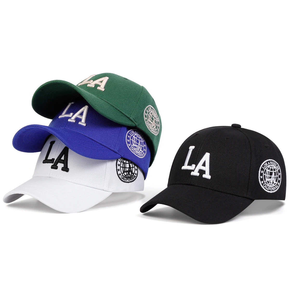 Children LA Letter Embroidery Baseball Caps Spring Autumn Outdoor Adjustable Casual Hats Boy Girl Travel Sunscreen Hat Fashion Baseball Cap Sun Protection Hat