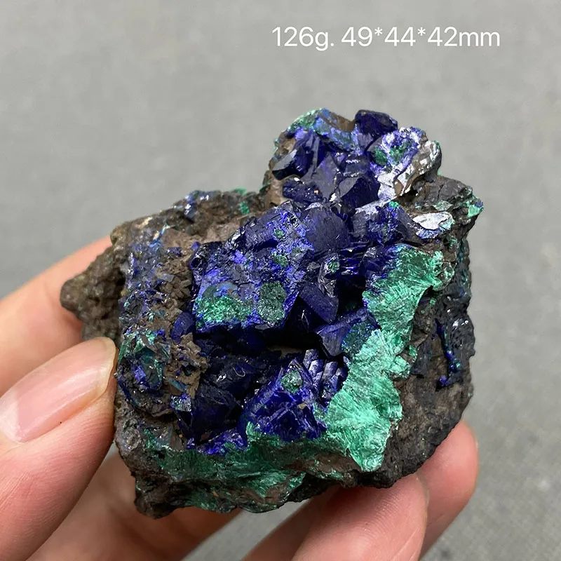 100% Natural beautiful Azurite and Malachite symbiotic mineral specimen crystal Stones and crystals Healing crystal