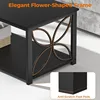 Coffee Table for Living Room, 39 inch Small Table with Storage Shelf, Modern Center Table 4