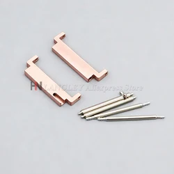 Versatile Quick Release Metal Strap Adapter - 22mm to 22mm (Rose Gold)