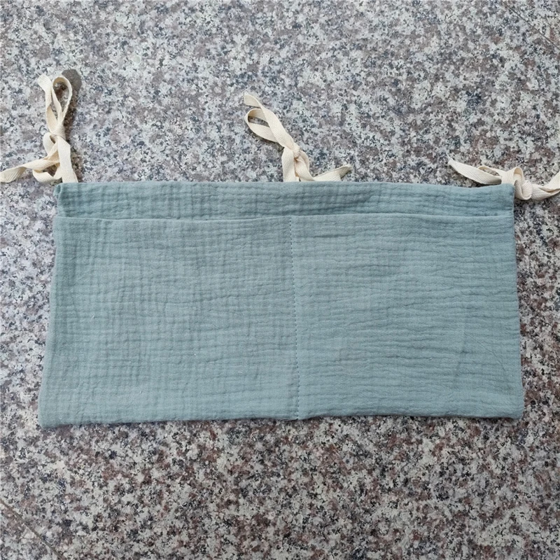 Baby Bedside Storage Bag Baby Crib Organizer Hanging Bag For Essentials Multi-Purpose Newborn Bed Hanging Crib Storage Bag