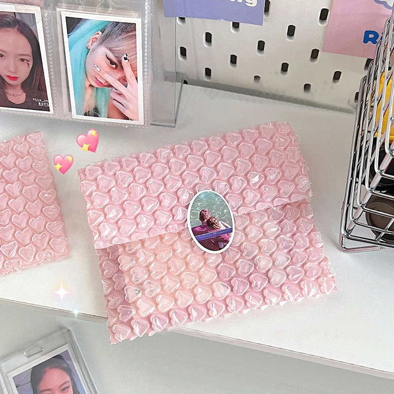 10Pcs Plastic Foam Packing Bags Envelope PE Clear Protective Wrap Double Film Shockproof Package Cushioning Covers