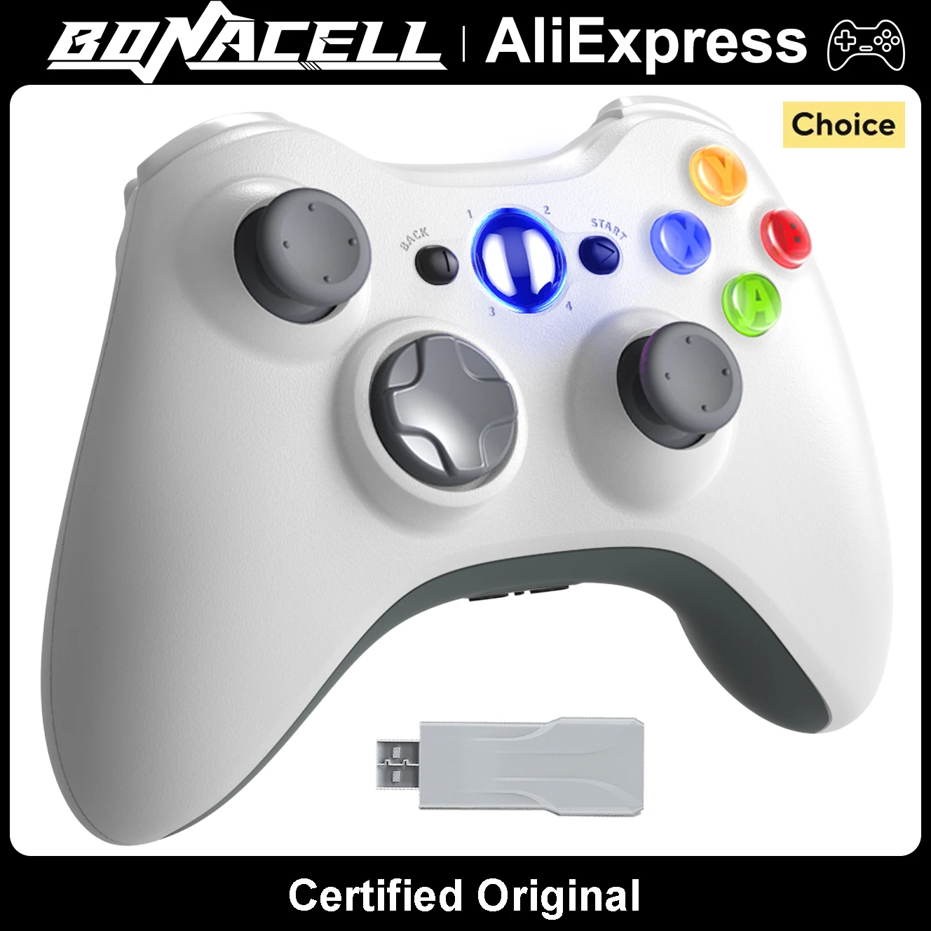 Xbox 360/슬림/엘리트/PC용 게임패드 윈도우 7/8/10/11 비디오 게임 조이스틱 2.4G 무선/유선 듀얼 진동 게임 컨트롤러