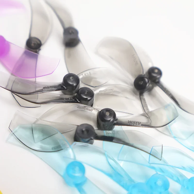 Hélices Gemfan 40mm 2 pales PC pour micro drone FPV, vue de côté