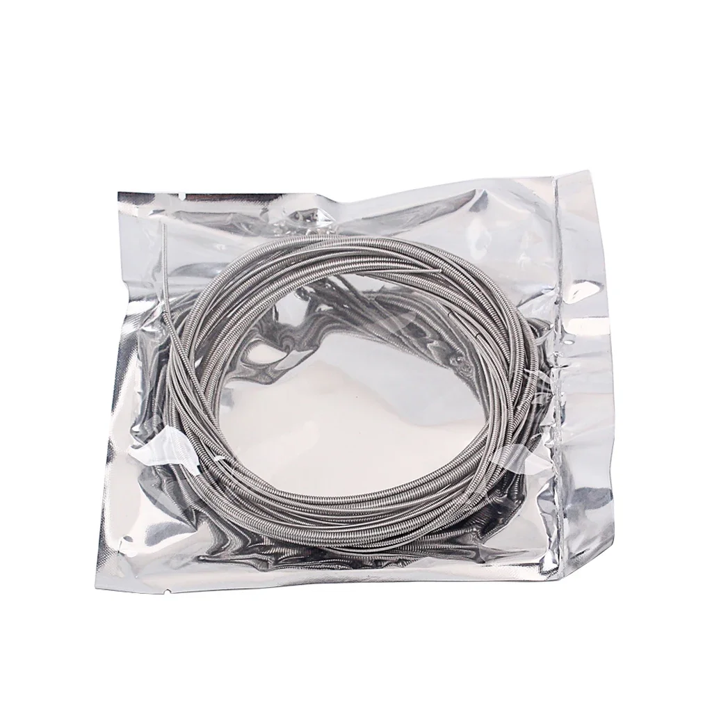 Stainless Steel Bass Strings 5 Pcs Bass Guitar Parts Accessories Guitar String Silver Plated Gauge Music Accessories