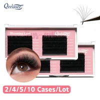 2/4/5/10 Trays Qeelasee Super Soft Blomming Lashes Easy Fan Eyelash Extensions Mega Volume Eyelashes Supplies for Eye Beauty 1
