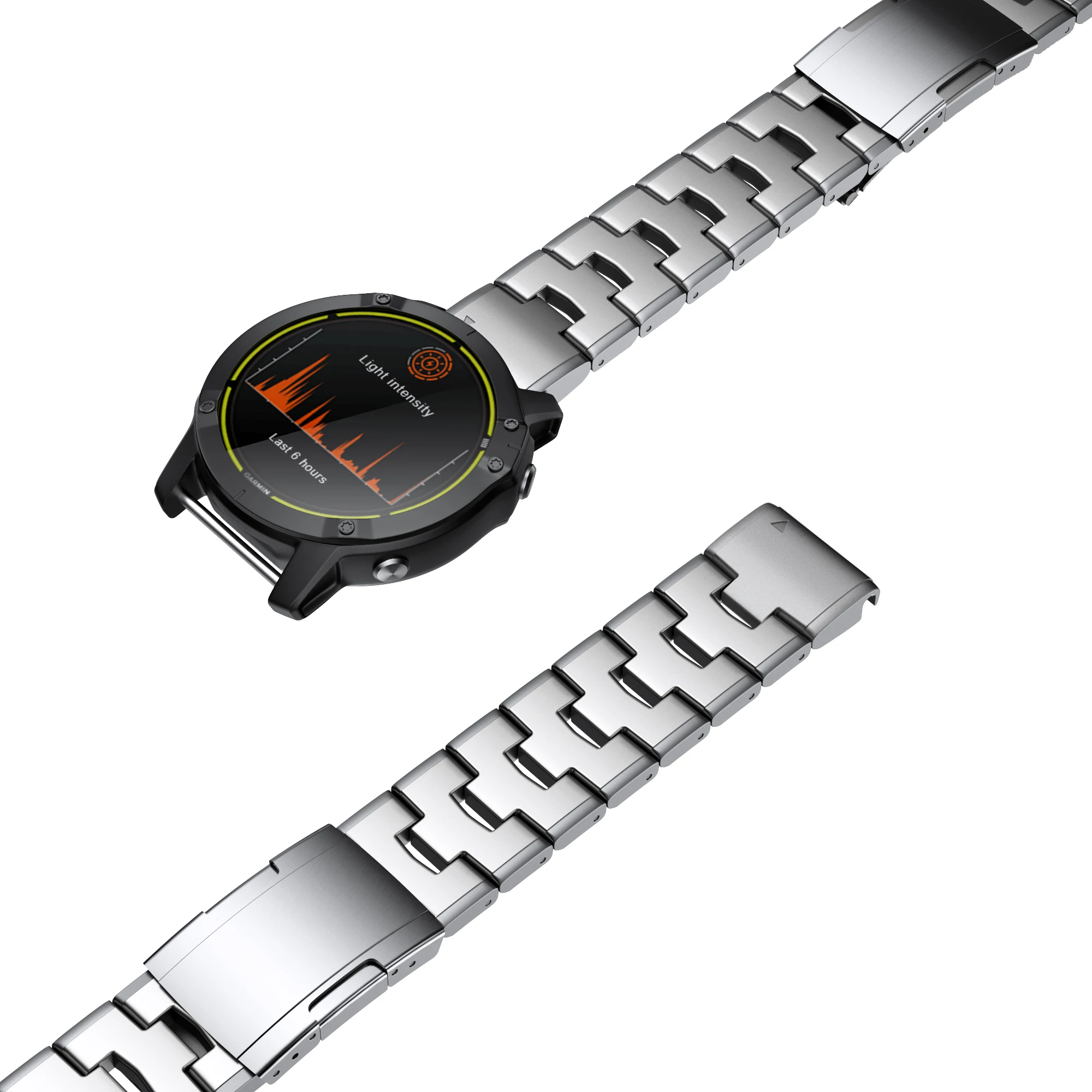 Premium Titanium Quick Release Watch Band Bracelet - 22mm/26mm Strap for Garmin Fenix and Instinct Series