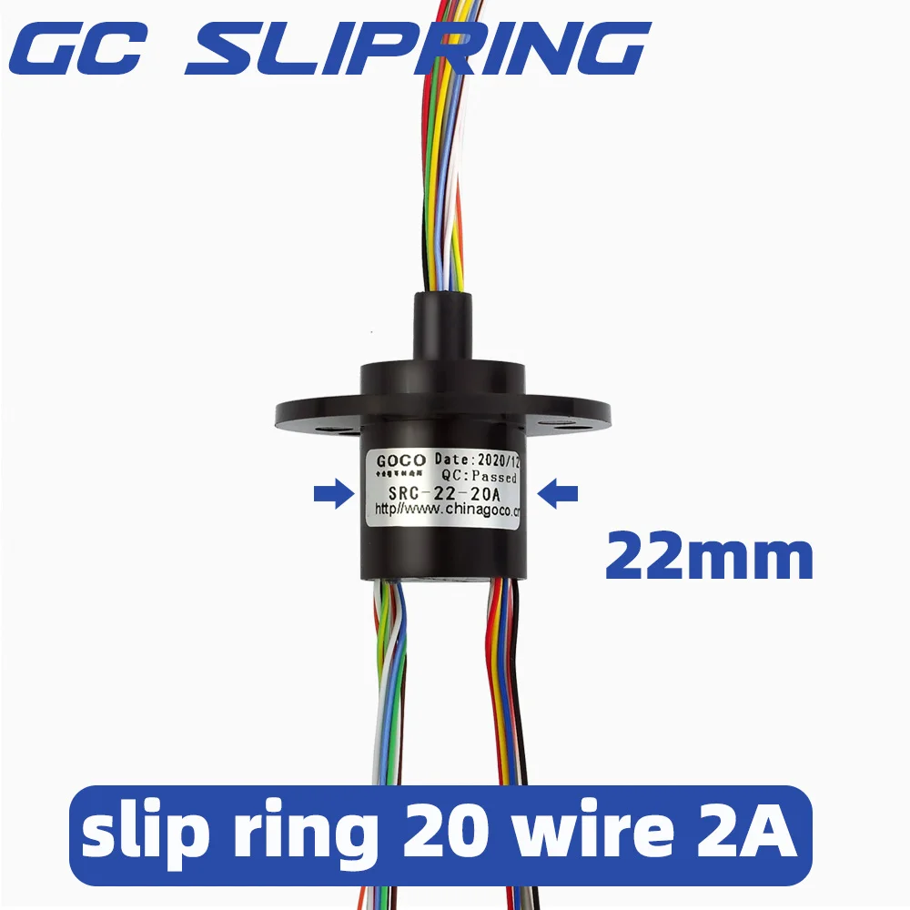 

Slip Rings 20rings2A conductive ring, brush rotating connector, collector ring, carbon brush, sliding ring, diameter