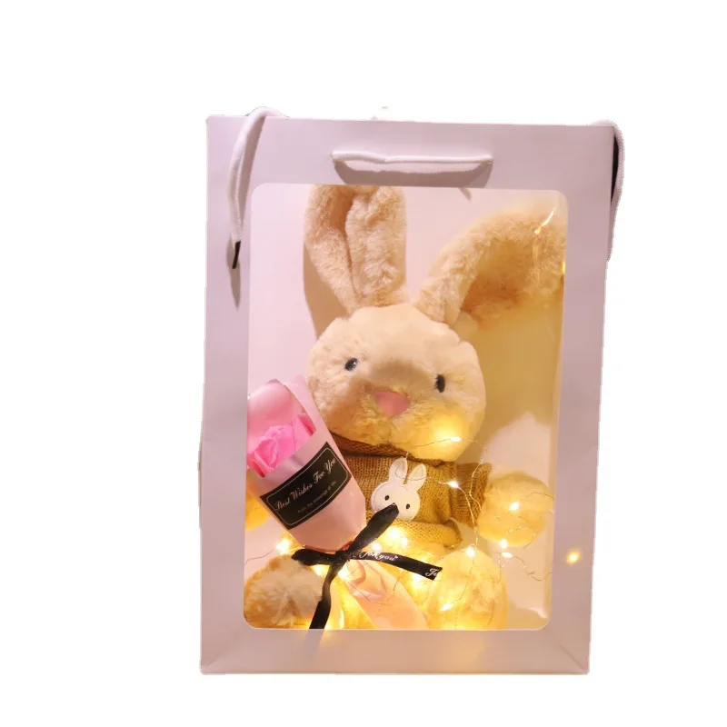40/50cm cute rabbit plush toy super soft bunny with sweater