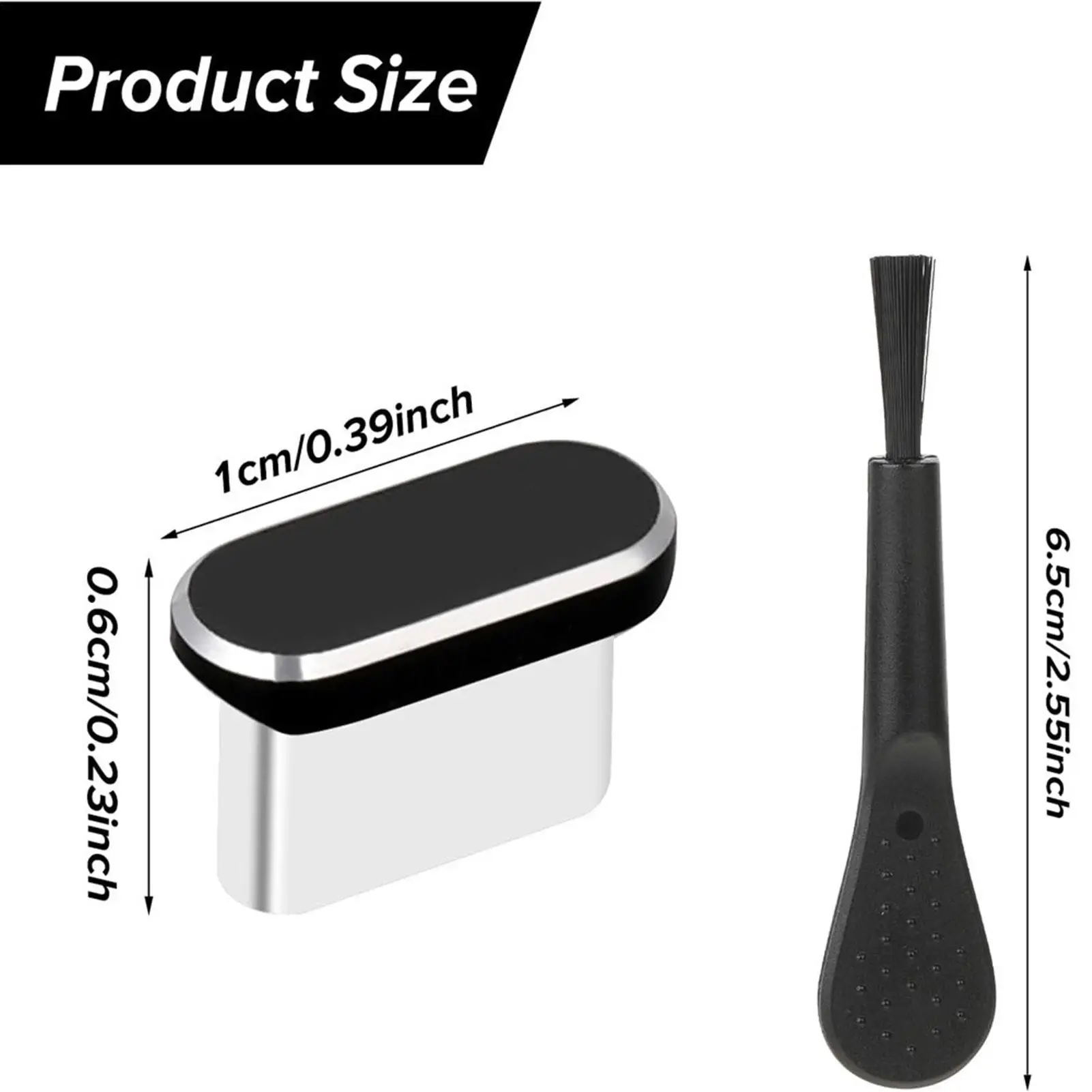 청소 브러시가있는 4Pcs 먼지 플러그 안티 먼지 유형-C 플러그 커버 아이폰 삼성 스마트 폰용 충전 포트 커버 캡