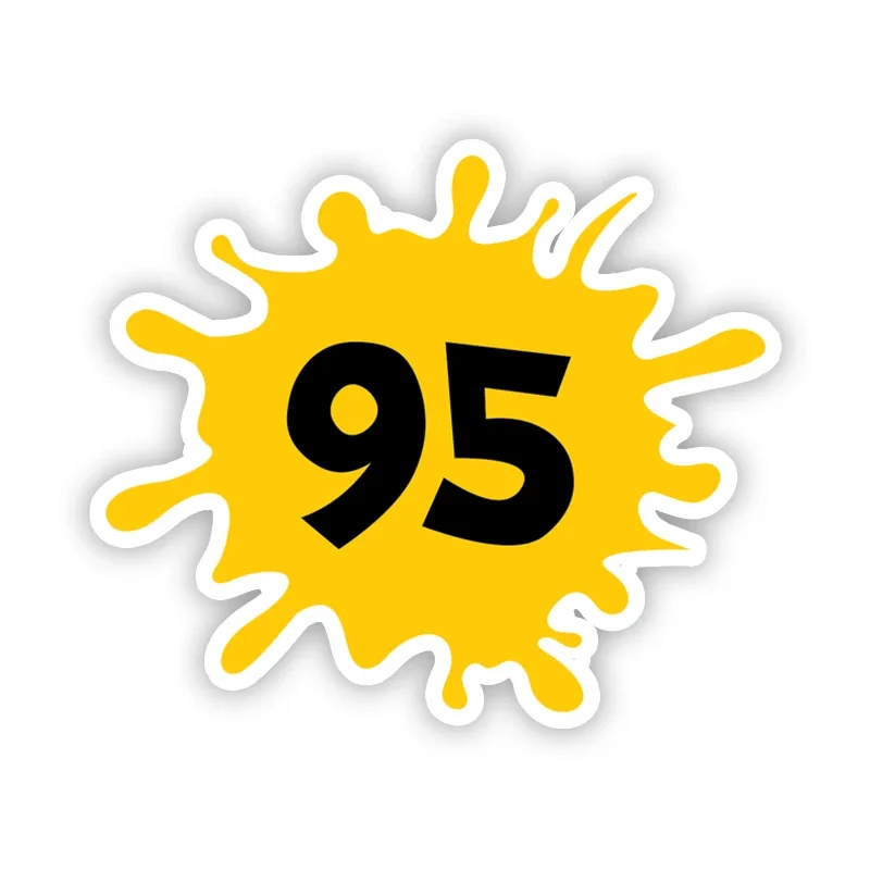 PVC Decal Number 95 Gasoline Car Sticker Waterproof Auto Decors on Fuel Cap Car Styling Decoration 11*13 Cm