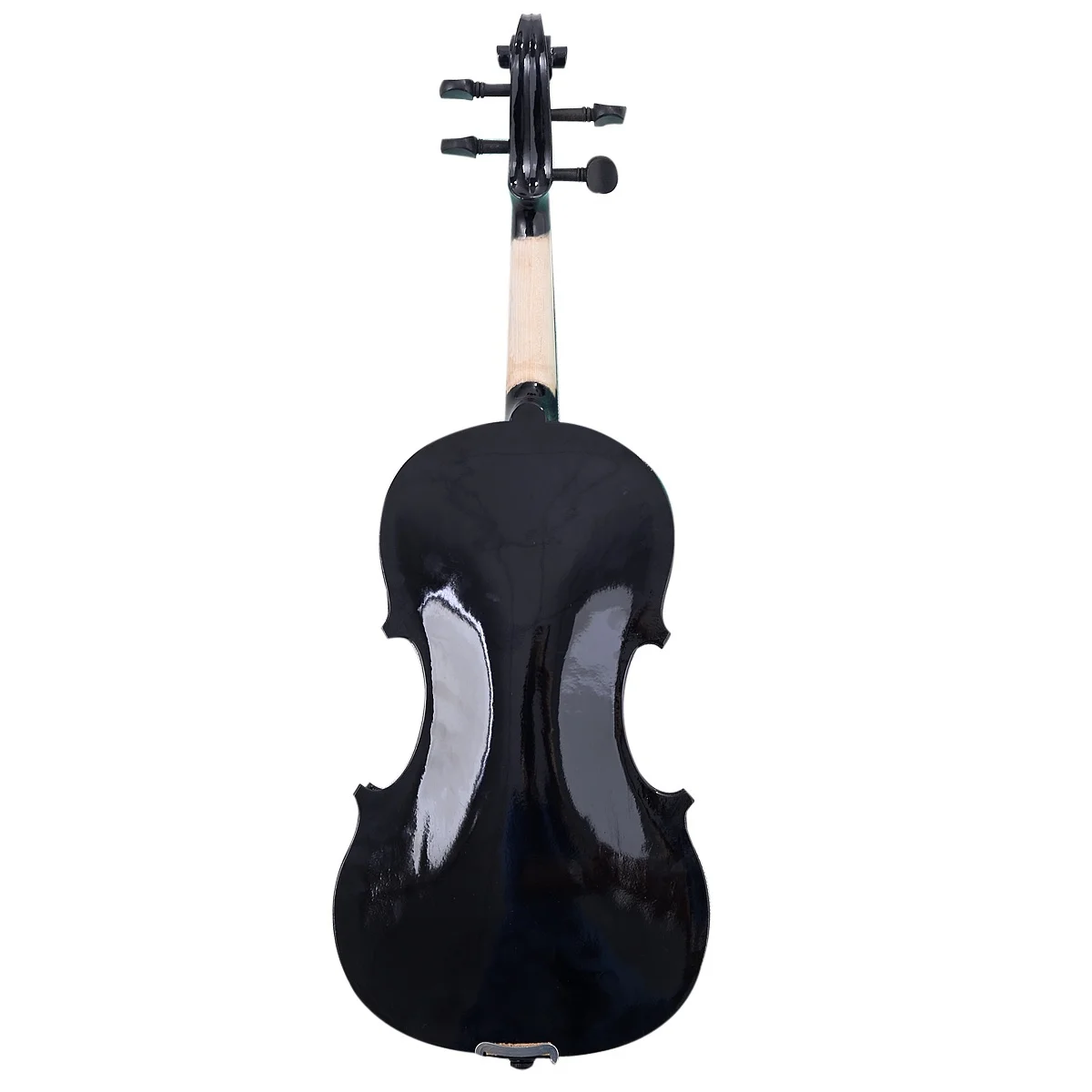 Acoustic Violin Black 4/4 Violin String Instrument Solid Wood Acoustic Fiddle With Box Musical Accessories Kids Gifts