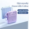 20000mAh Mini Power Bank 4in1 Cable Portable Charger Fast Charging LED Digital Display Poverbank External Battery Mobile Power 6