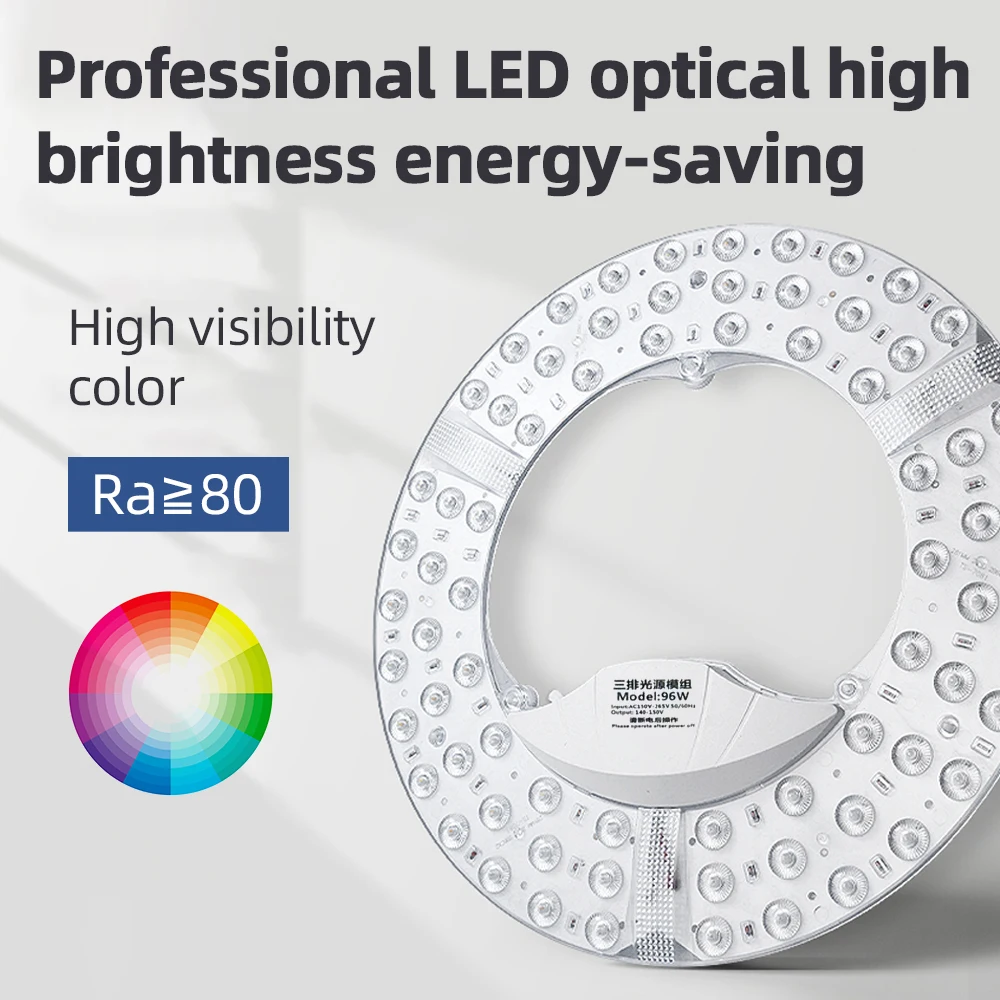 LED panel lights are used for indoor ceiling lights, round replaceable LED lights, panel led dimmable LED220V-240V, 30W-120W - 4