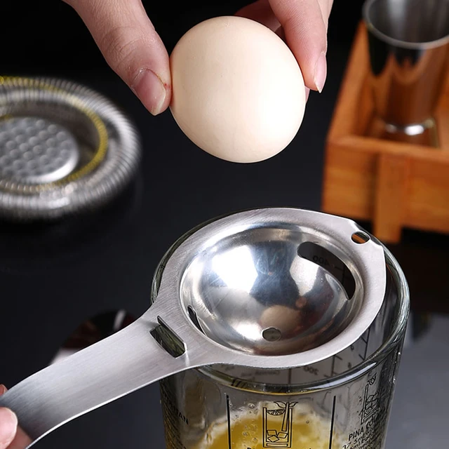 Egg Separator Egg Yolk White Filter 304 Stainless Steel Yolk Separator Egg Divider Sieve Baking Cooking Tools Kitchen Gadgets 5