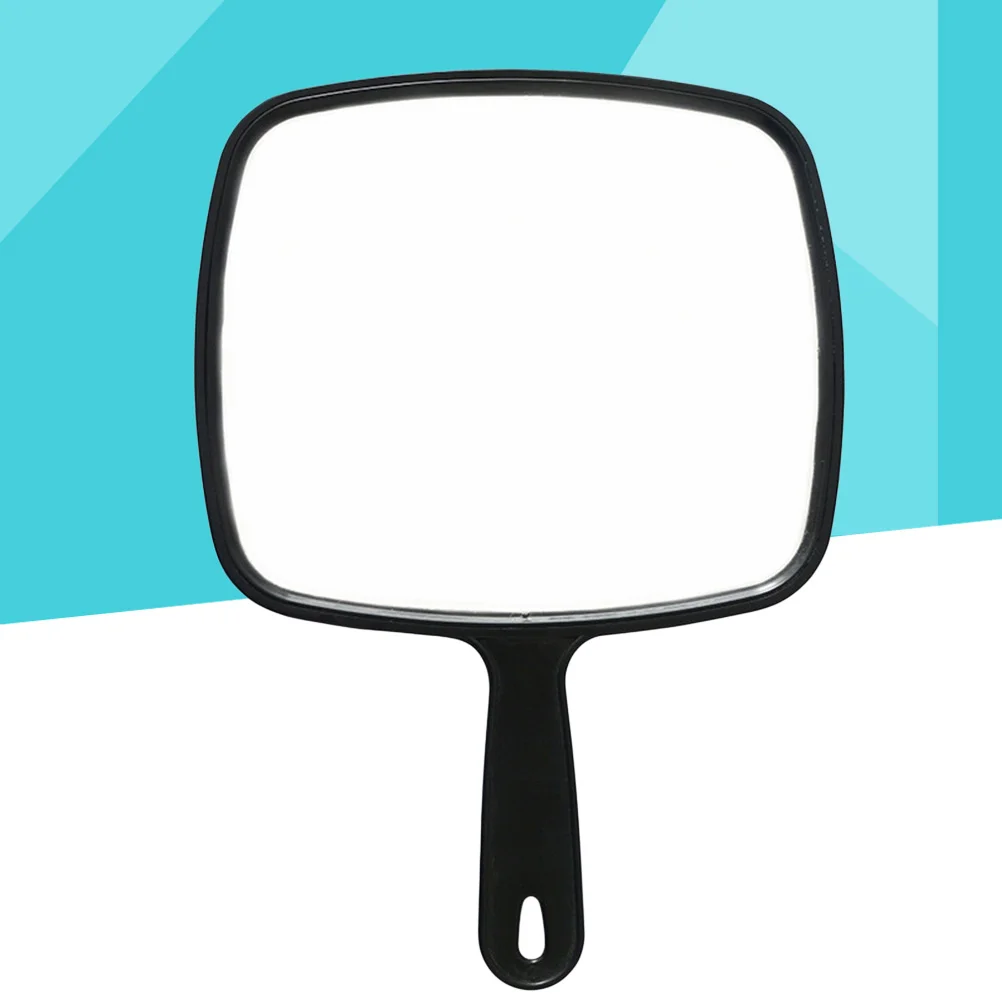 BlackHandheldMirrorwithHandleHairdressingHandMirrorLargeHandMirrorMakeupMirrorfor