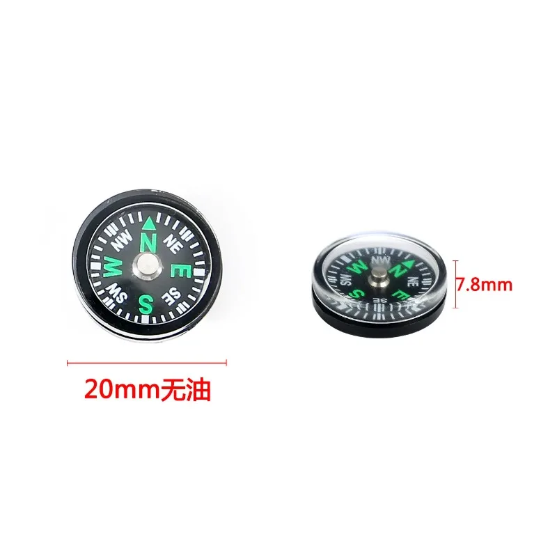 Description Picture 2 of item10pcs Portable Mini Camping and Hiking Navigation Tool, 20MM Copper Cap Nail Handheld Compass, Practical, Survival Tool，Tactical