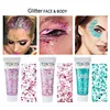 Multifunctional Eye Glitter Nail Hair Body Face Glitter Gel Art Flash Loose Sequins Cream With Smear Spoon Festival Glitter Deco 5