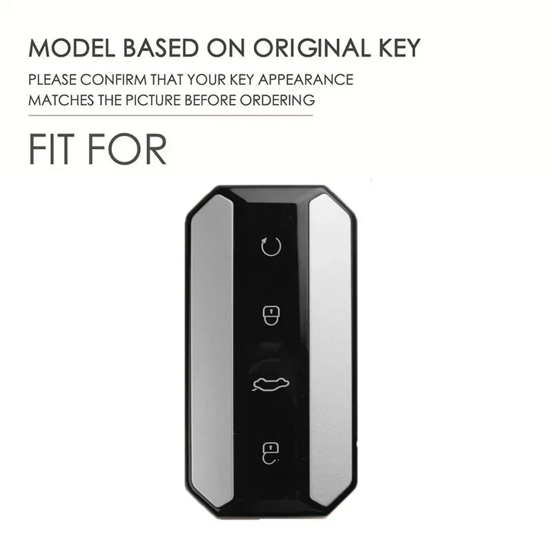 Elegant Leather Car Key Case with Keychain Accessories