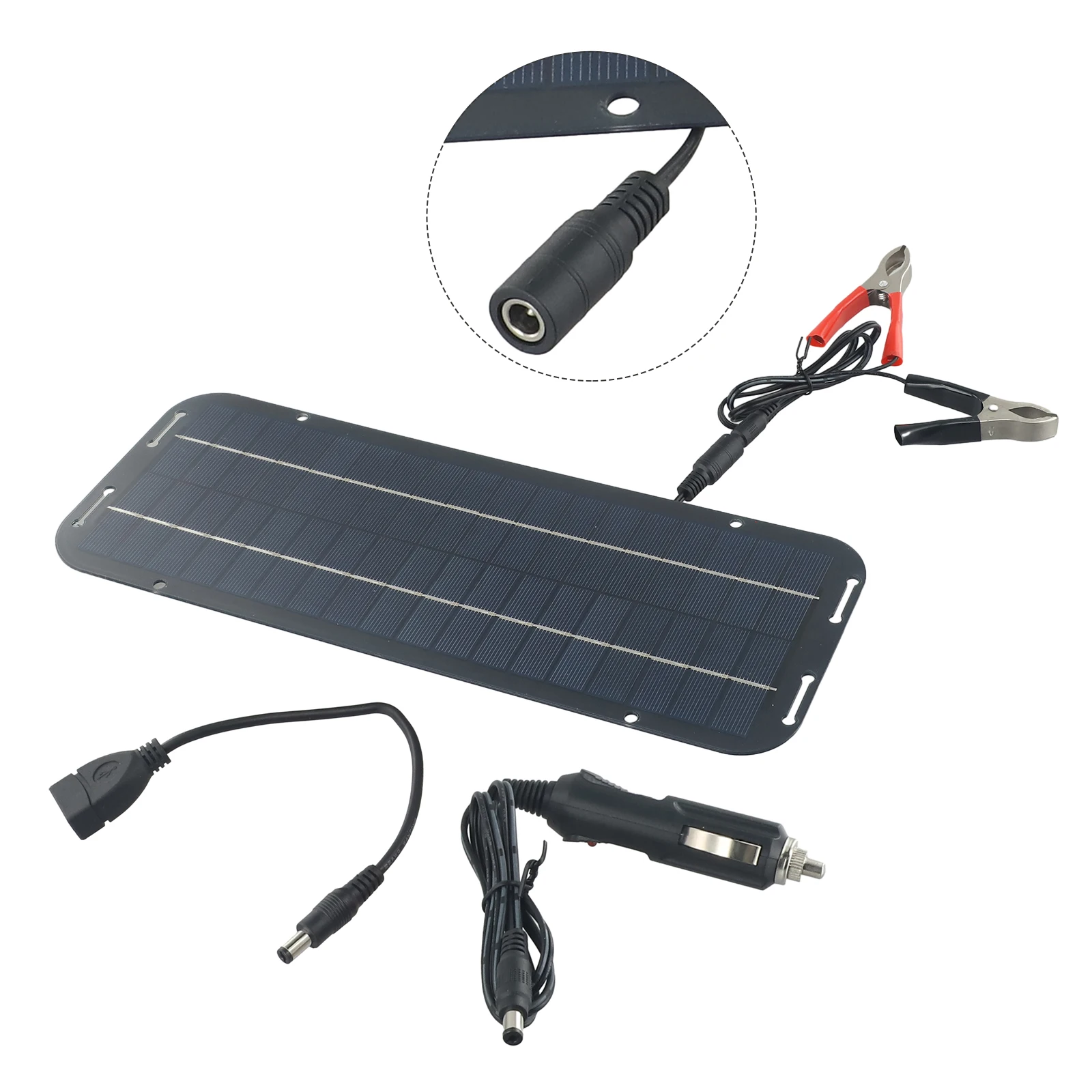Solar Panel and Portable Solar Charger 60W Solar Panel 12V Trickle Battery Charger For Caravan Car Van Boat