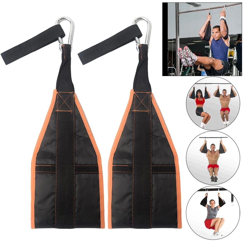 1 Pair Abdominal Muscle Training Nylon Belt Rip-Resistant Cantilever Workout Exercise Belt Home Gym Fitness Equipment 1