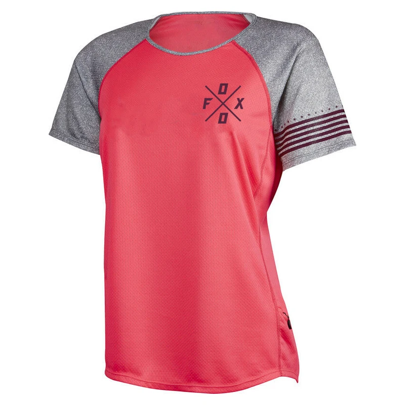 Woman Short Sleeve Racing Downhill Jersey Mountain Biking Off-road shirt Ciclismo Mountain biking Jersey MX Ranger Foxo cycling shirt
