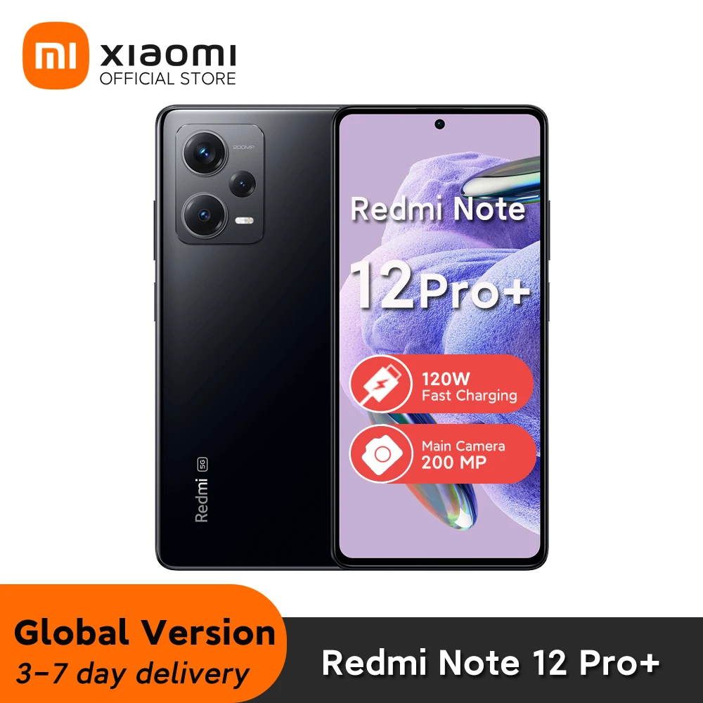 Global Version Xiaomi Redmi Note 12 Pro+ 5G Smartphone NFC 6.67 Inch 120Hz  AMOLED Screen MTK1080 120W Turbo Charge 5000mAh - AliExpress