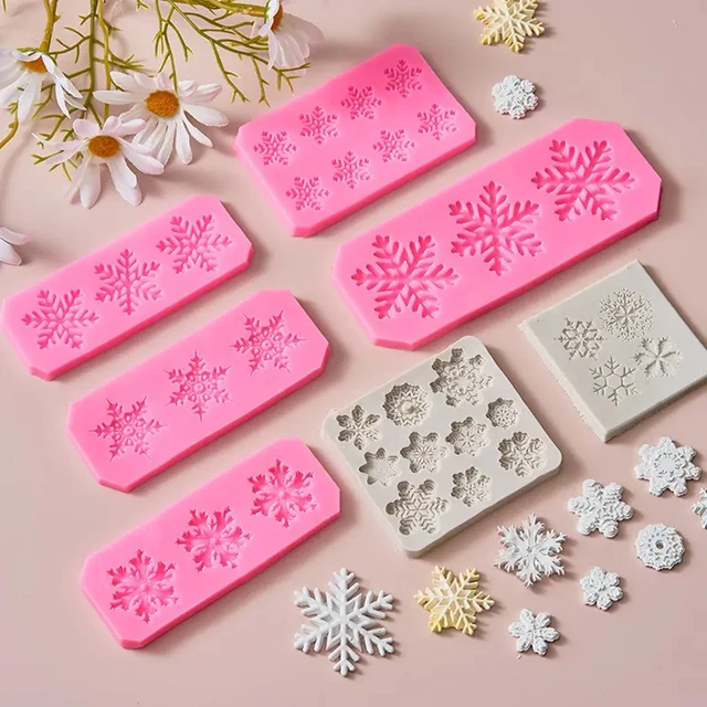 Snowflake Chocolate Fondant DIY Silicone Mold Baking Cooking Decorating  Tools Party Cake Around Decoration Christmas Winter Gift - AliExpress