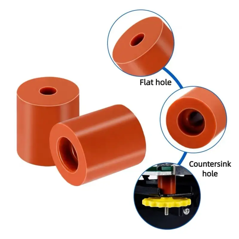 4pcs 3D Printer Silicone Solid Spacer High Temperature Hot Bed Leveling Column for CR10 10S Ender3 3S 3 Pro 3 V2 3d Priter Parts image 1