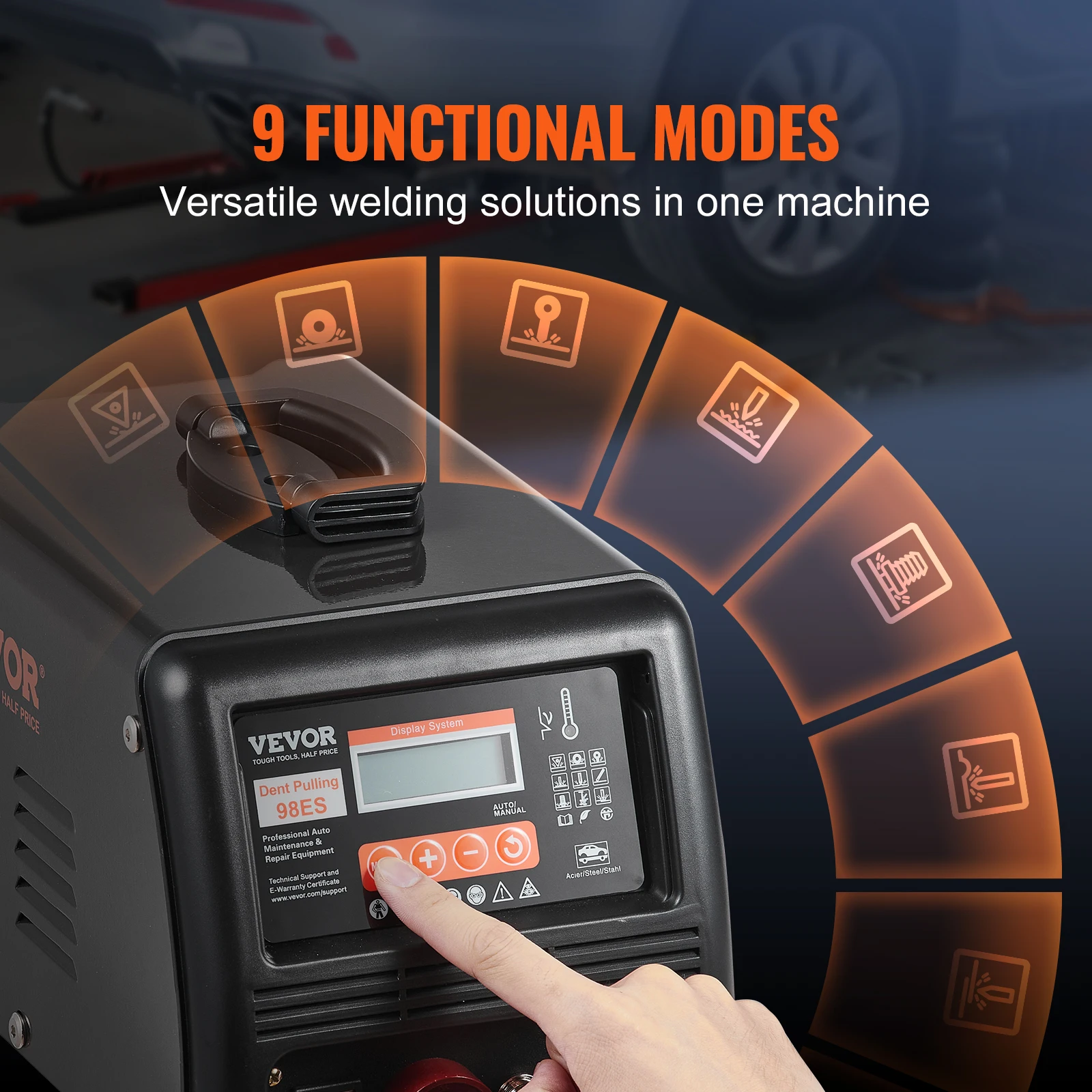 VEVOR Stud Welder Dent Repair Kit 3KW Spot Welder Dent Puller Auto Body Spot Welding Dent Puller Machine for Car Dent Repair 3