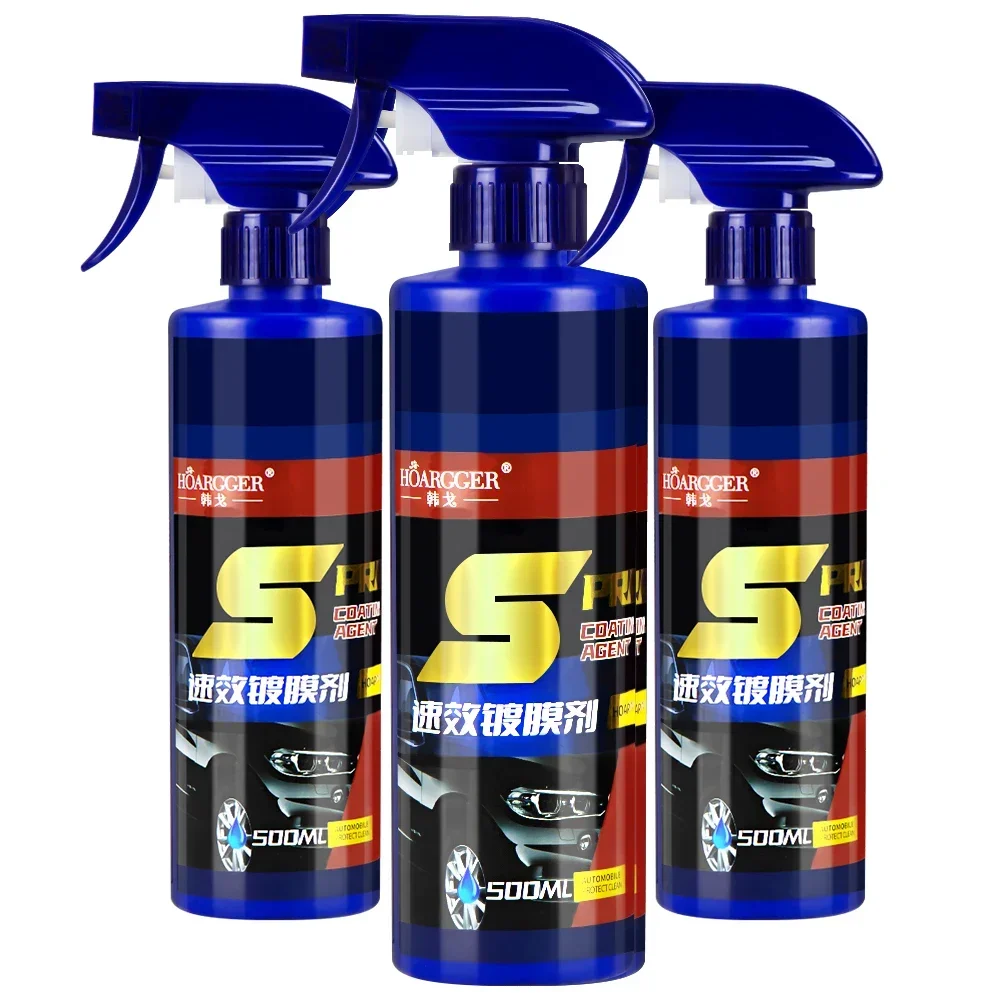

500ml 3 In 1 Car Paint Repair Ceramic Coating Spray Quick Nano-coating Spray Wax Automotive Hydrophobic Polish Paint Cleaner