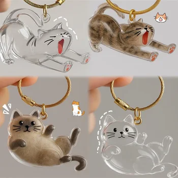 Cat Hair Memorial Keychain 1
