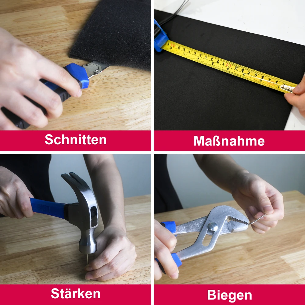 Kombinierter Wartungswerkzeugkoffer – 247-teiliges Basis-Werkzeugset für die Wartung zu Hause, allgemeines Werkzeugmaschinenset – Detail 17