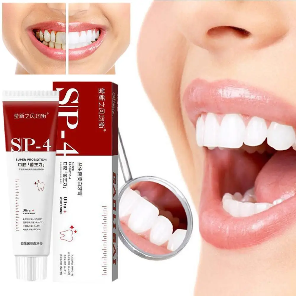 Probiotic Whitening Toothpaste Teeth Bleaching Serum Tooth Decay Repair Removal Plaque Stains Fresh Breath Dental Care Tools teeth whitening essence powder oral hygiene cleaning serum removes plaque stains tooth bleaching dental tools toothpaste health