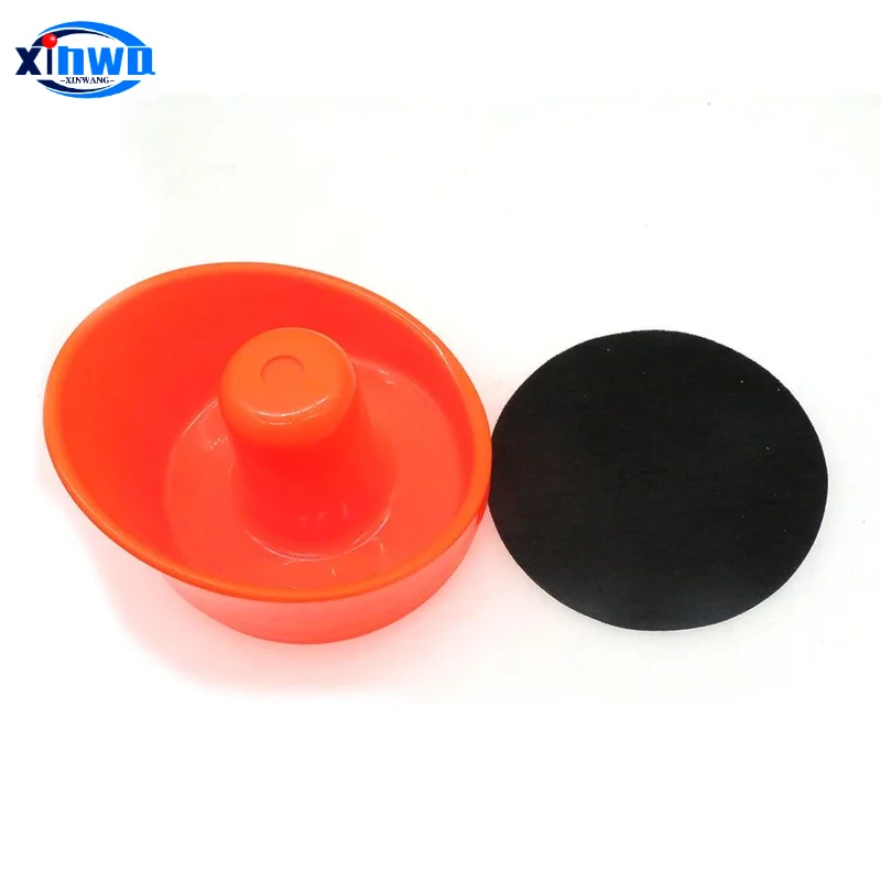 Air Hockey Pushers and Pucks Set with Velvet Pads - Premium ABS Plastic