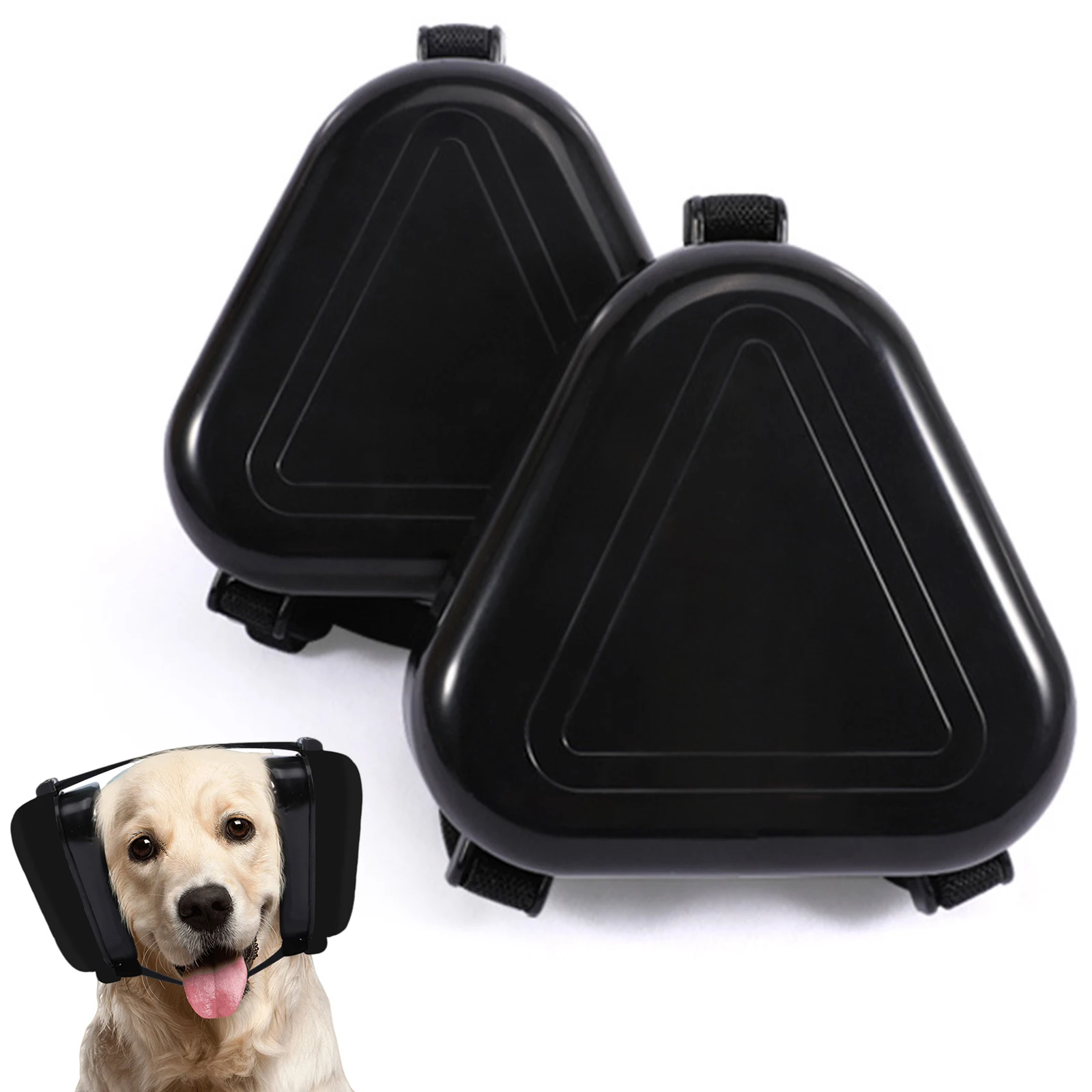 Dog Ear Muffs with Fast Snap Lock Noise Canceling Ear Muffs Dog Hearing Protection Earmuffs for Fireworks Thunder Vacuums