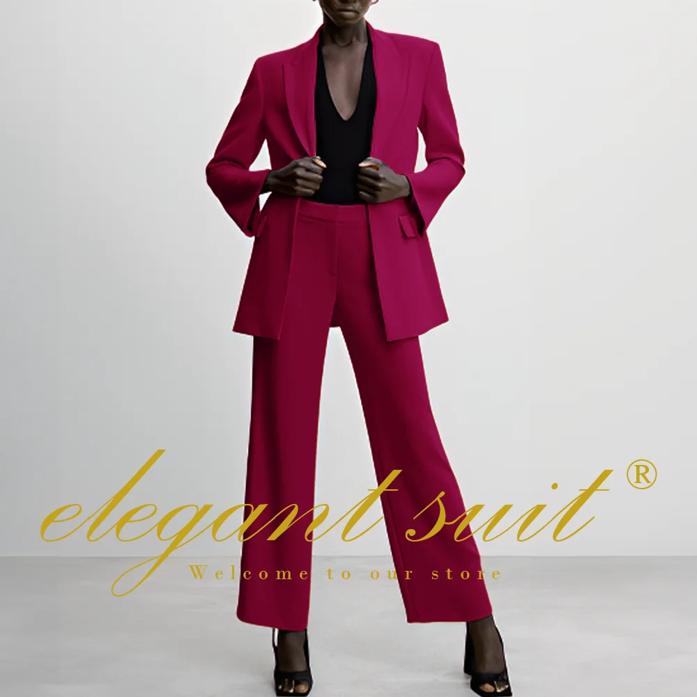 Women's fashionable 2-piece suit (blazer and trousers) suitable for parties, dances and celebrations, customized suits