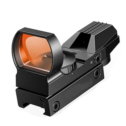 Red Dot Reflex Sight 4 Adjustable Reticles with Rail Mount Shooting Aiming Optical Instrument Reflection Point Aiming
