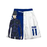 Anime Beach Shorts 3D Printed Seishiro Nagi Swim Trunks Quick-dry shorts Cartoon Unisex Vintage short Pants 1