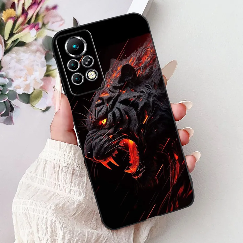 Sleek Black Silicone Soft Back Phone Case - New Design