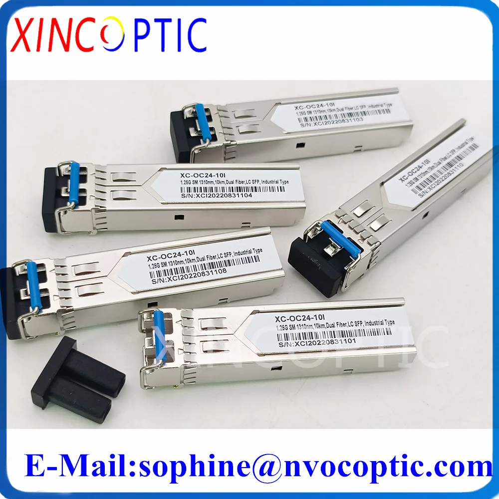 

10Pcs 1000Mbps GBIC 1.25G SM 1310nm,10km,Dual Fiber,LC SFP Single Mode Duplex Module Compatible Cisco/Mikrotik