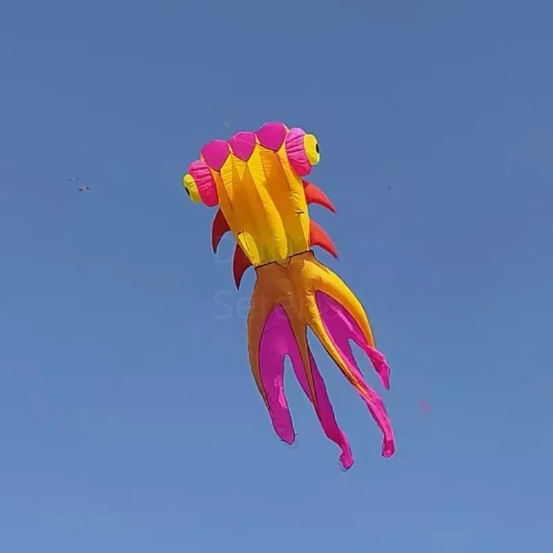 Professional show kite 9m MLS MALAOSI goldfish 30D Ripstop Nylon Fabric Line Laundry Kite Pendant Large soft Inflatable Kite
