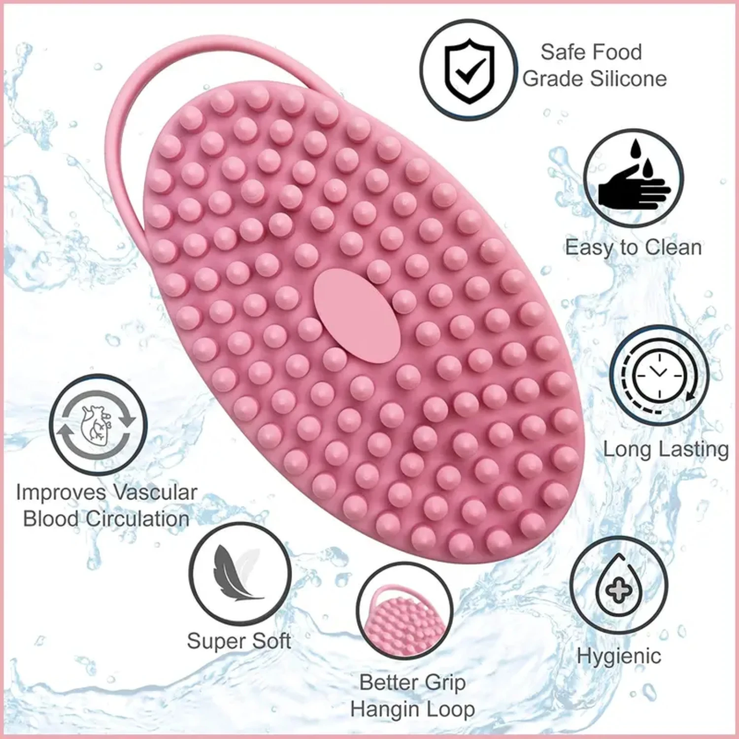 Gentle Silicone Body Scrubber for Smooth Skin