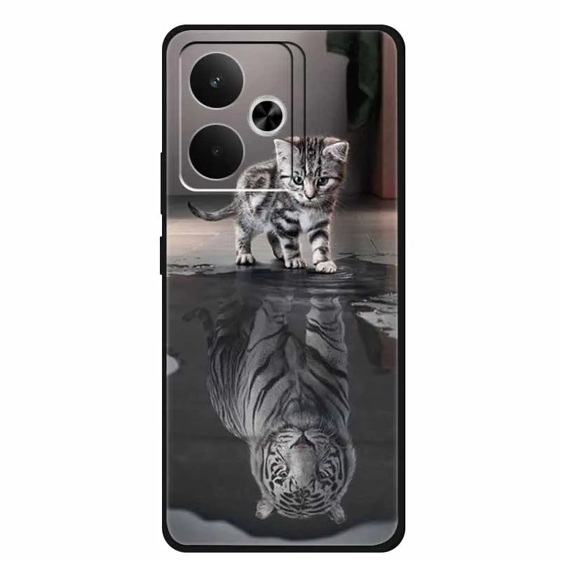 Sleek Black Silicone Soft Back Phone Case Cover