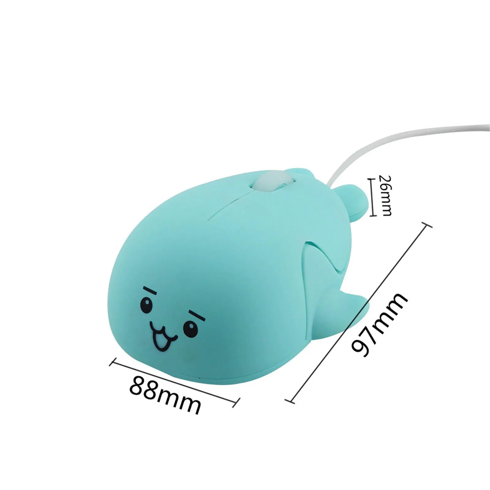 small computer mouse Optical Computer Mouse Cute Pink Mini Small Cartoon Animal Dolphin Shape Wired Mice With Retractable USB Cable For Kid Girl Gift pink gaming mouse