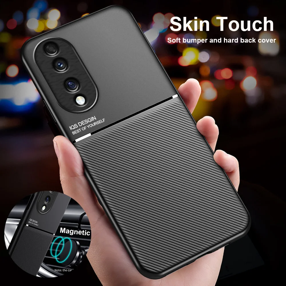 For Honor 70 Case magnetic shockproof 360 full protector back cover Soft  Bumper Funda for Honor70 case Camera Protector cover